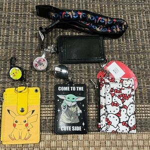 Cute Character Lanyards and Card Holders